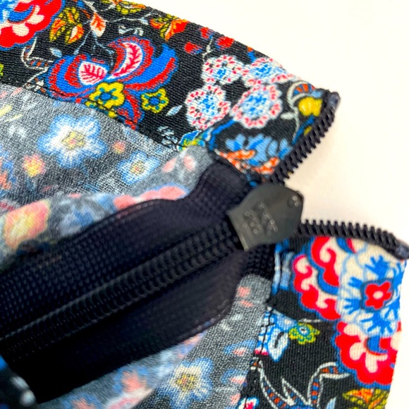 Frame XS Single Sleeve & Shoulder Blue Floral Print Top - Picture 7 of 15